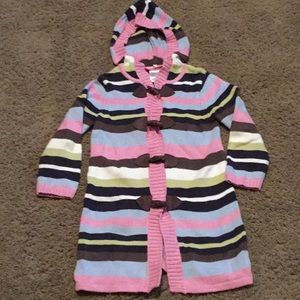 Vintage Gymboree Chelsea Girl hooded sweater coat sz 4